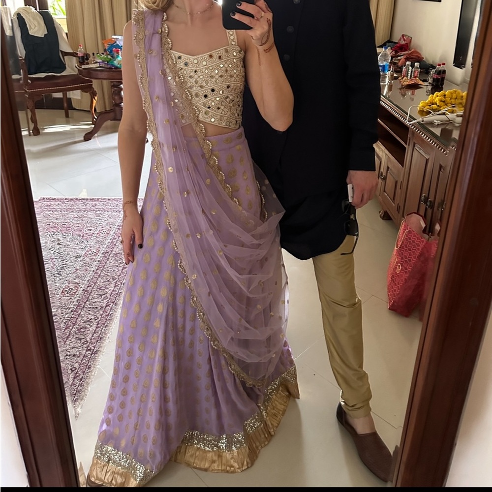 Purple Lehenga for Indian wedding